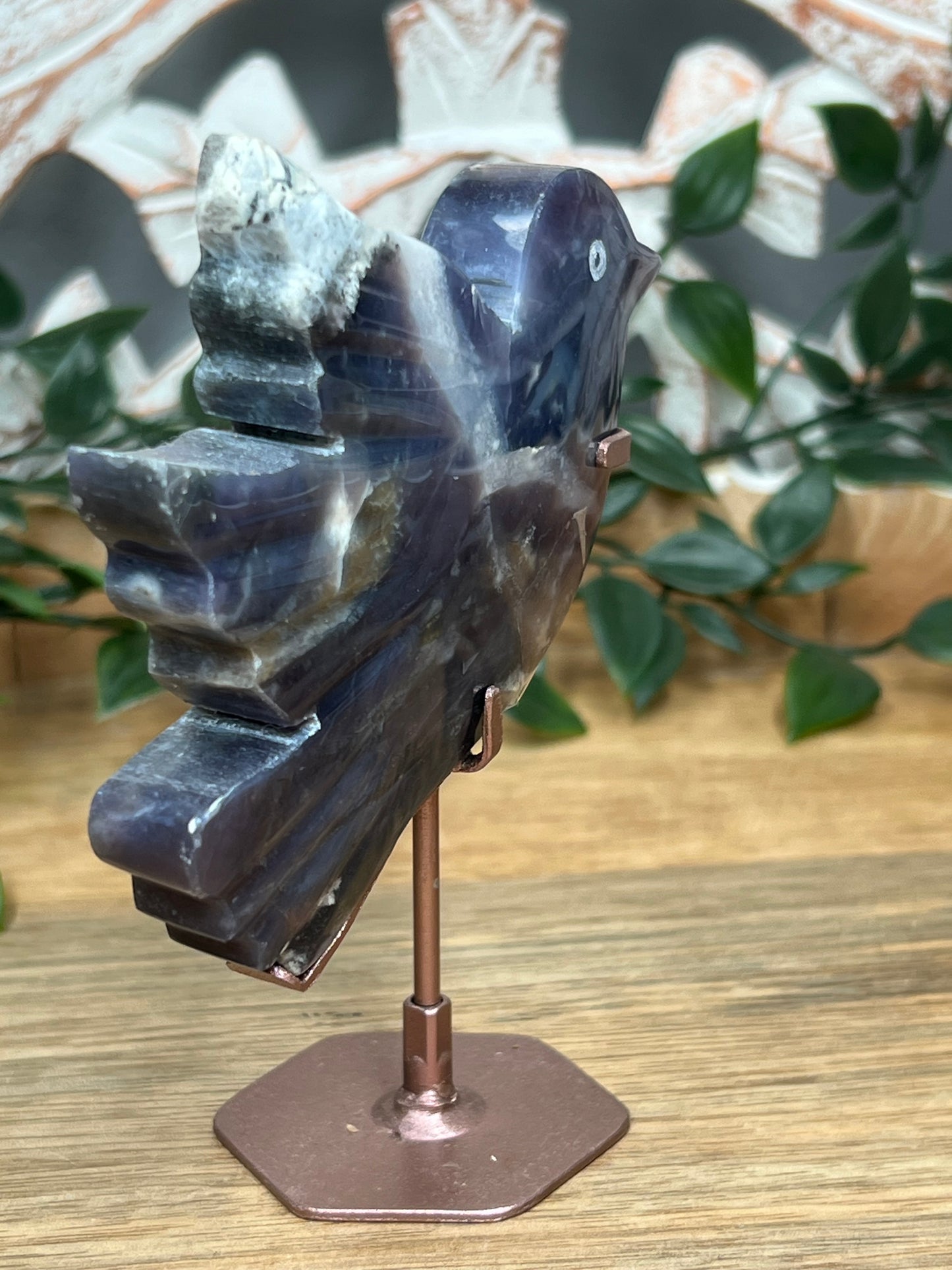 Purple Chalcedony Bird