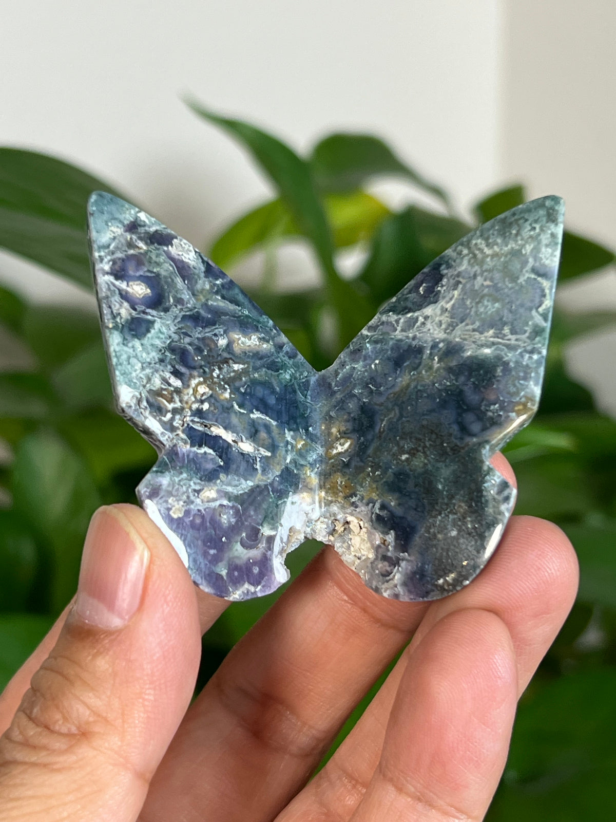 Grape Agate 3D Butterflies