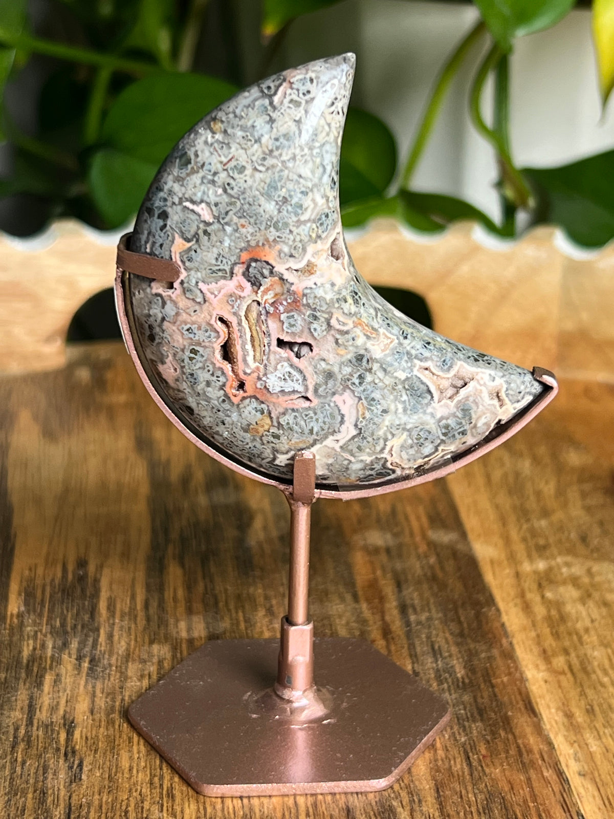 Marcasite Mini Puffy Moon: DQ