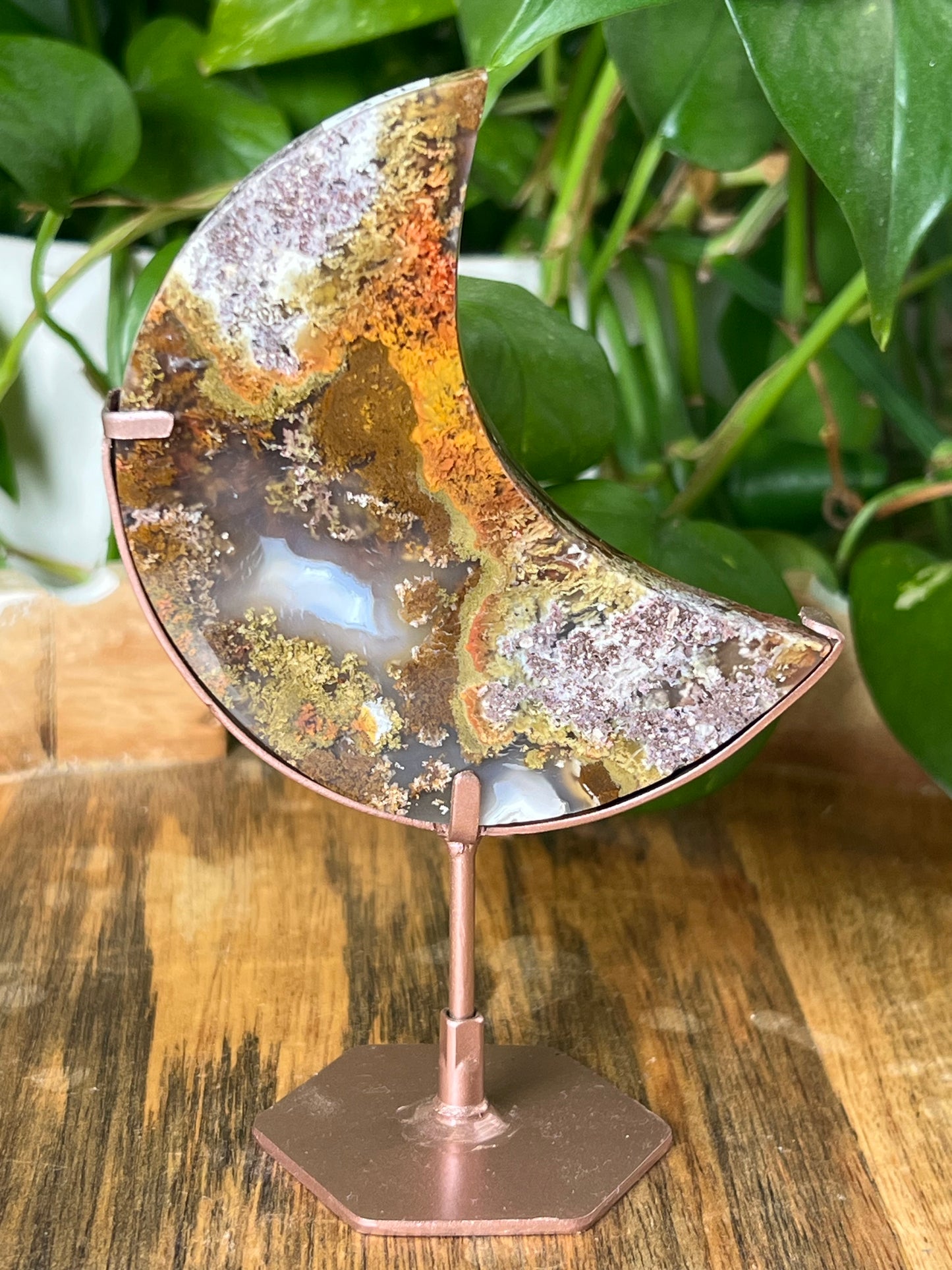 Scenic Moss Agate Moon