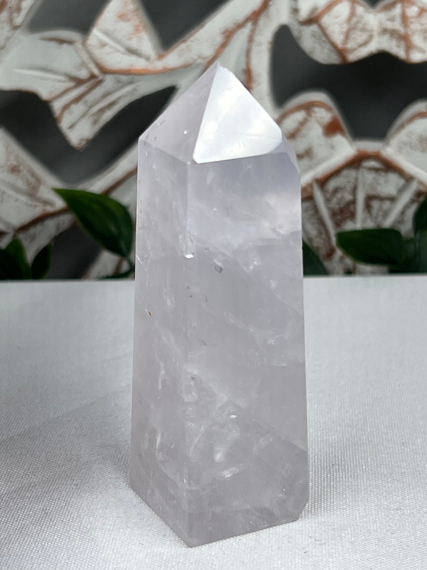 Lavender Rose Quartz Tower