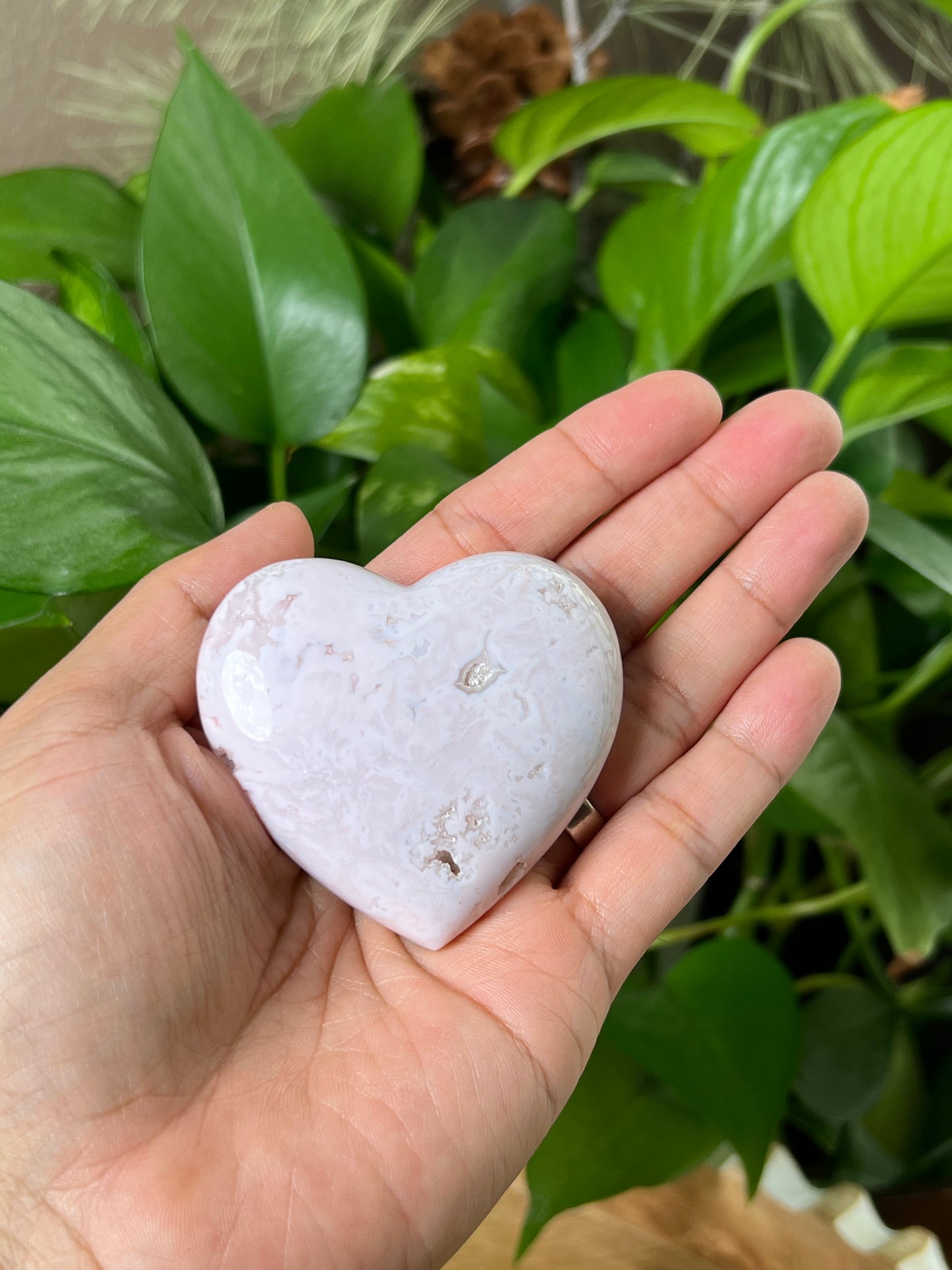 Pink Carnelian Heart
