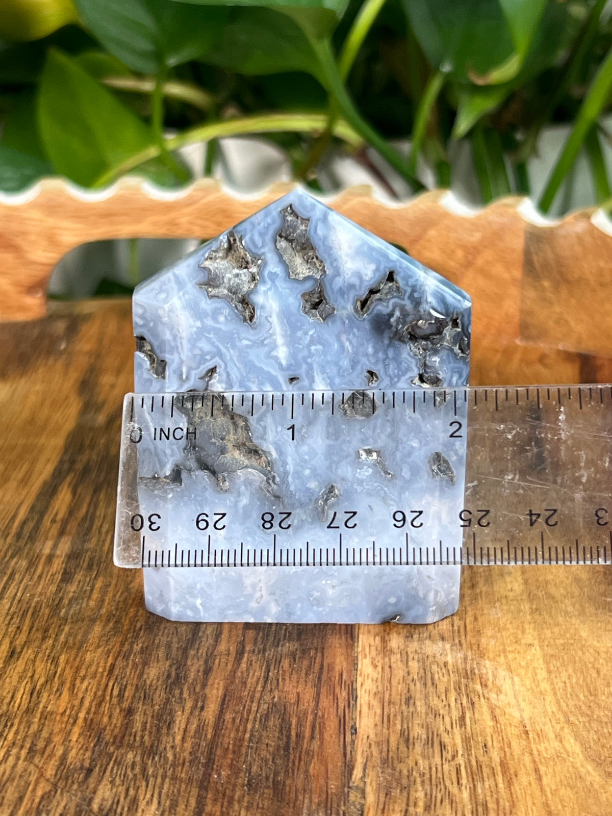 Blue Plume Agate Flat Towers