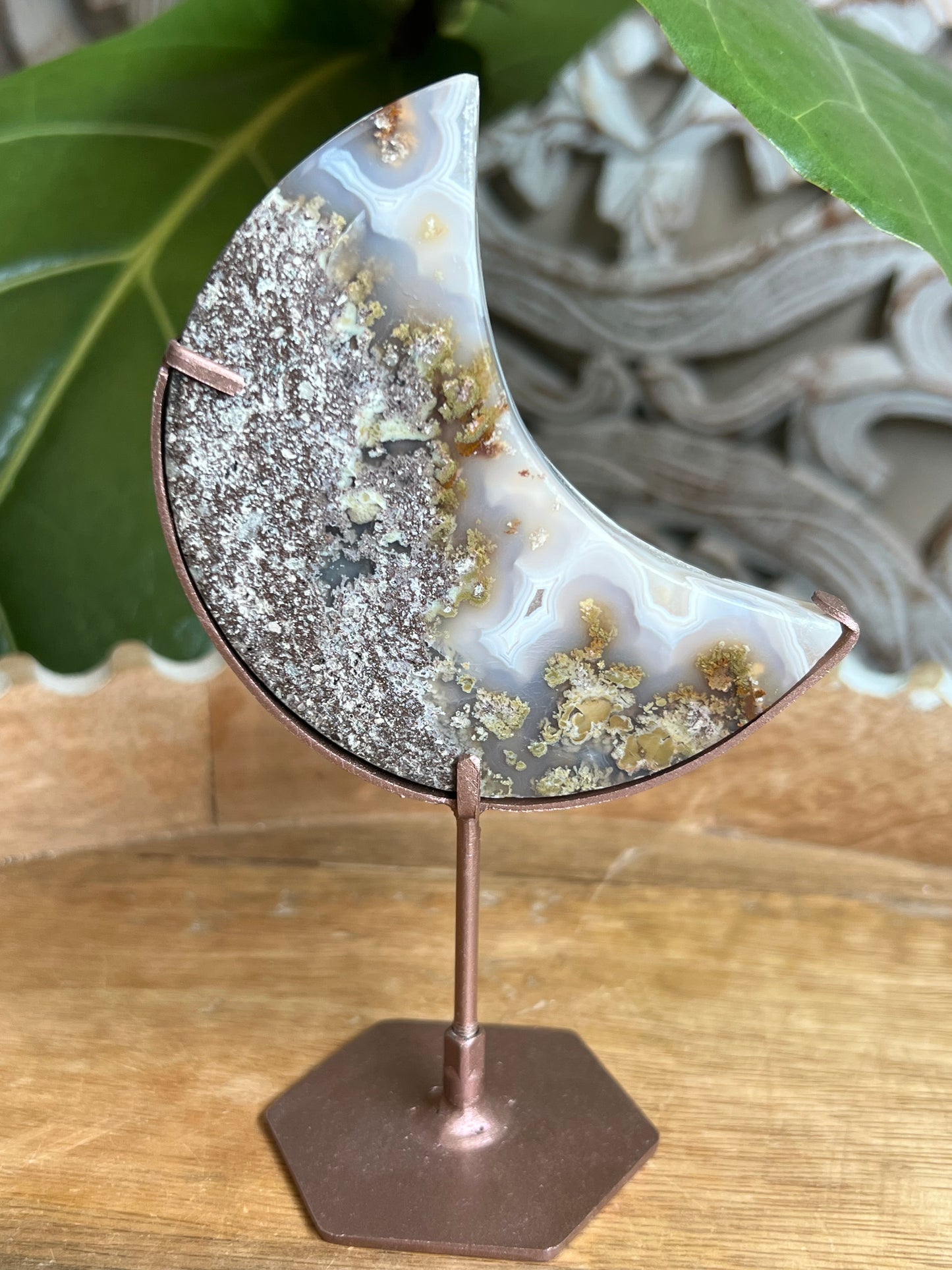 Scenic Moss Agate Moon