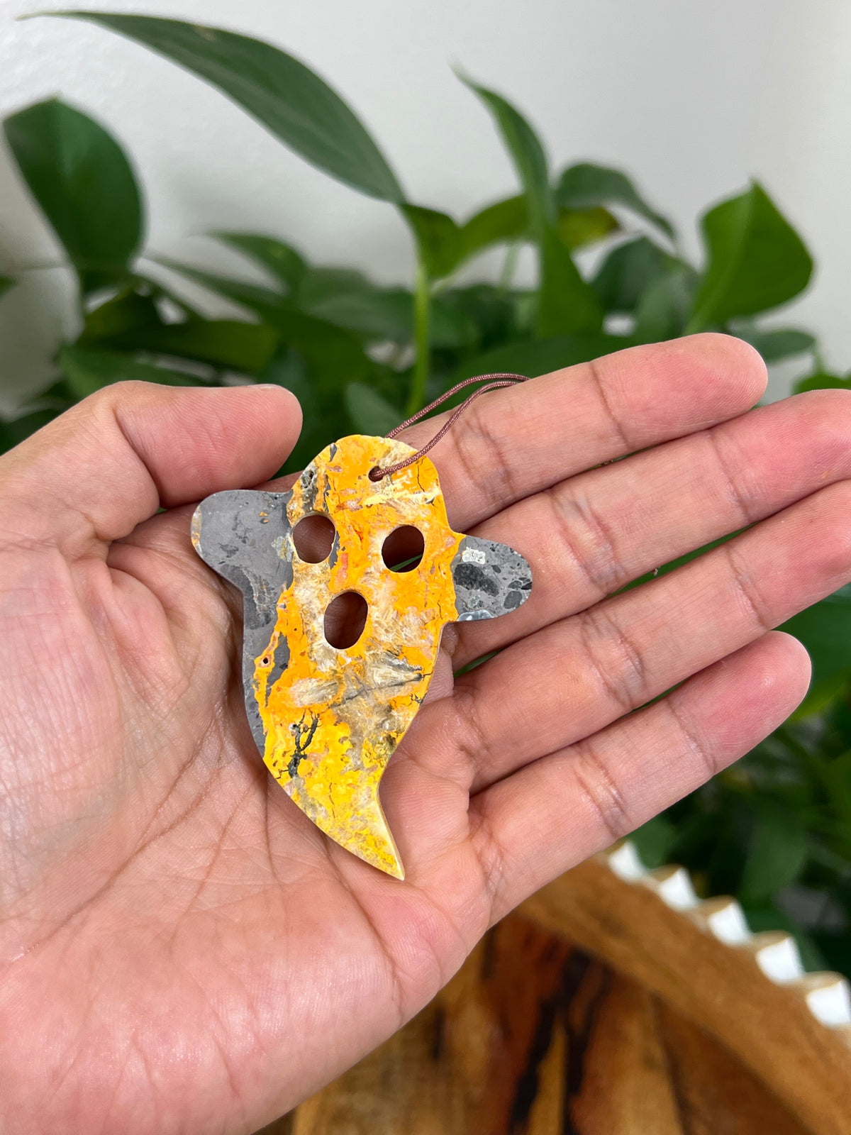 Bumblebee Jasper Ghost Ornaments