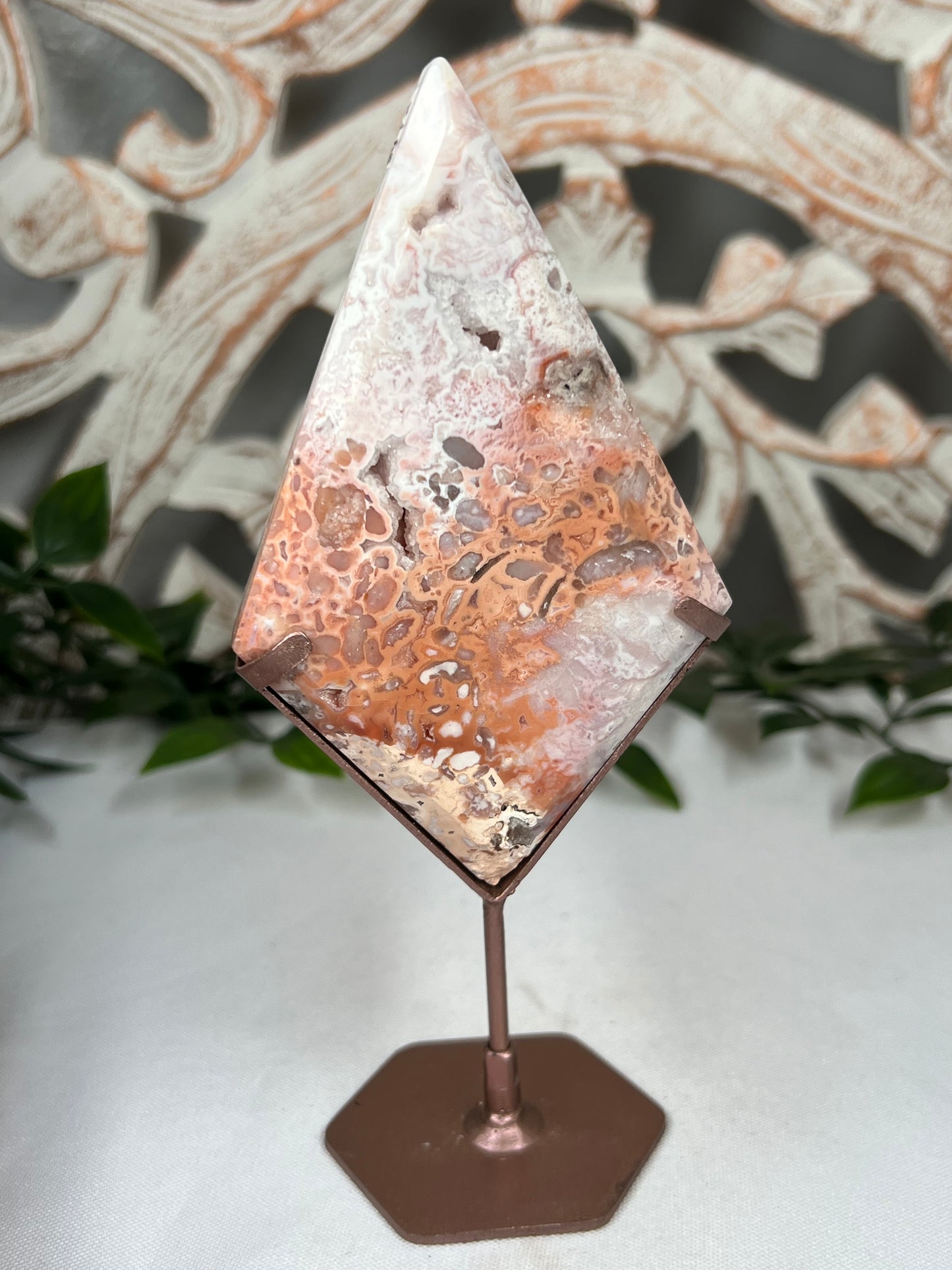 Pink Carnelian Diamond