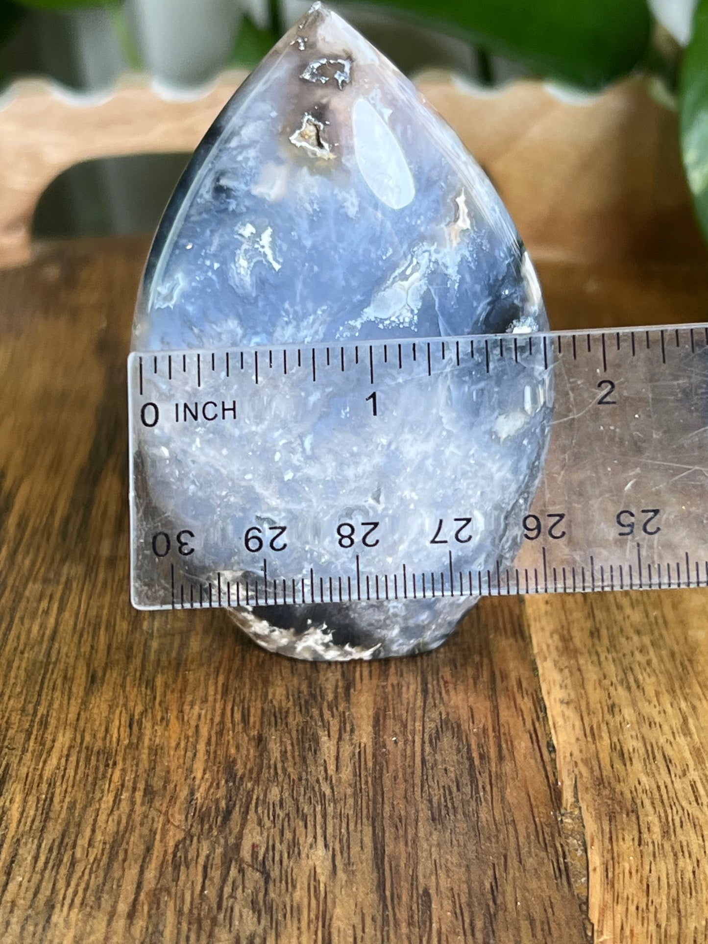 Blue Plume Agate Flame BA