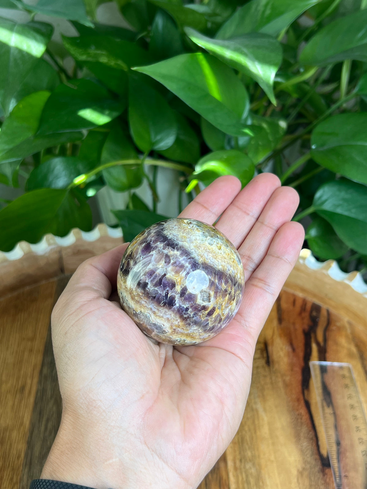 Indonesian Amethyst Sphere: AB