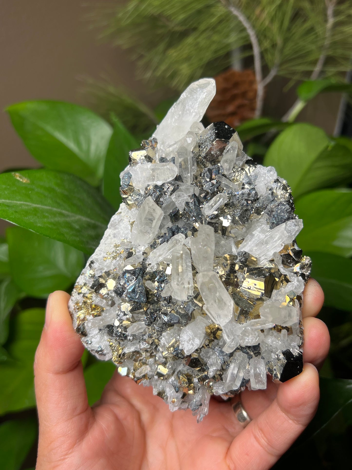Rainbow Pyrite Quartz