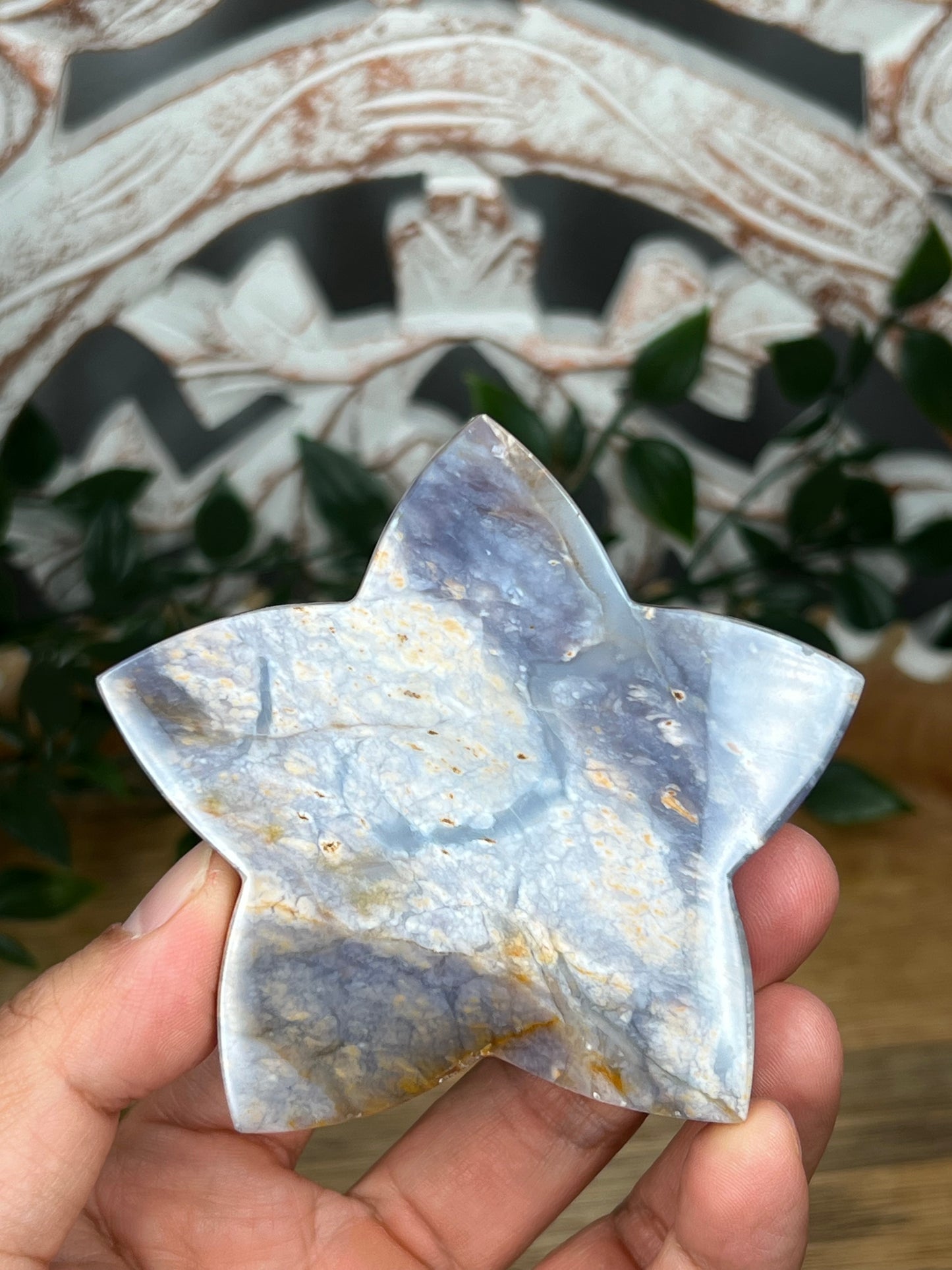 Purple Chalcedony Star