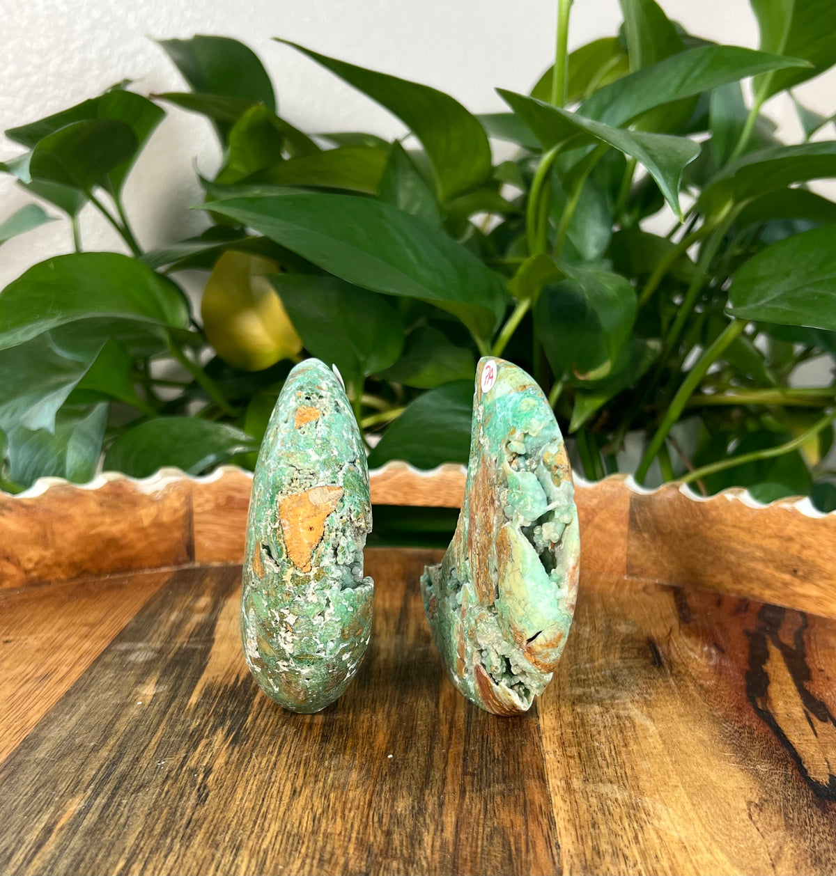 Smithsonite Self Standing Moons