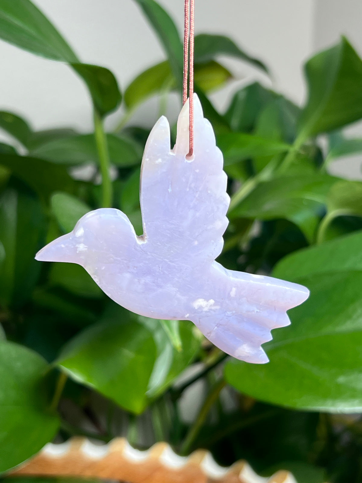 Purple Chalcedony Hummingbird Ornaments