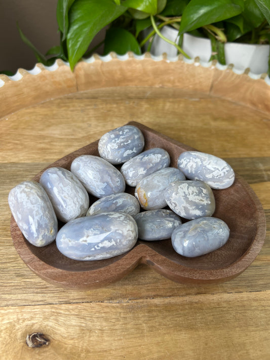 Winter Plume Agate Tumbles