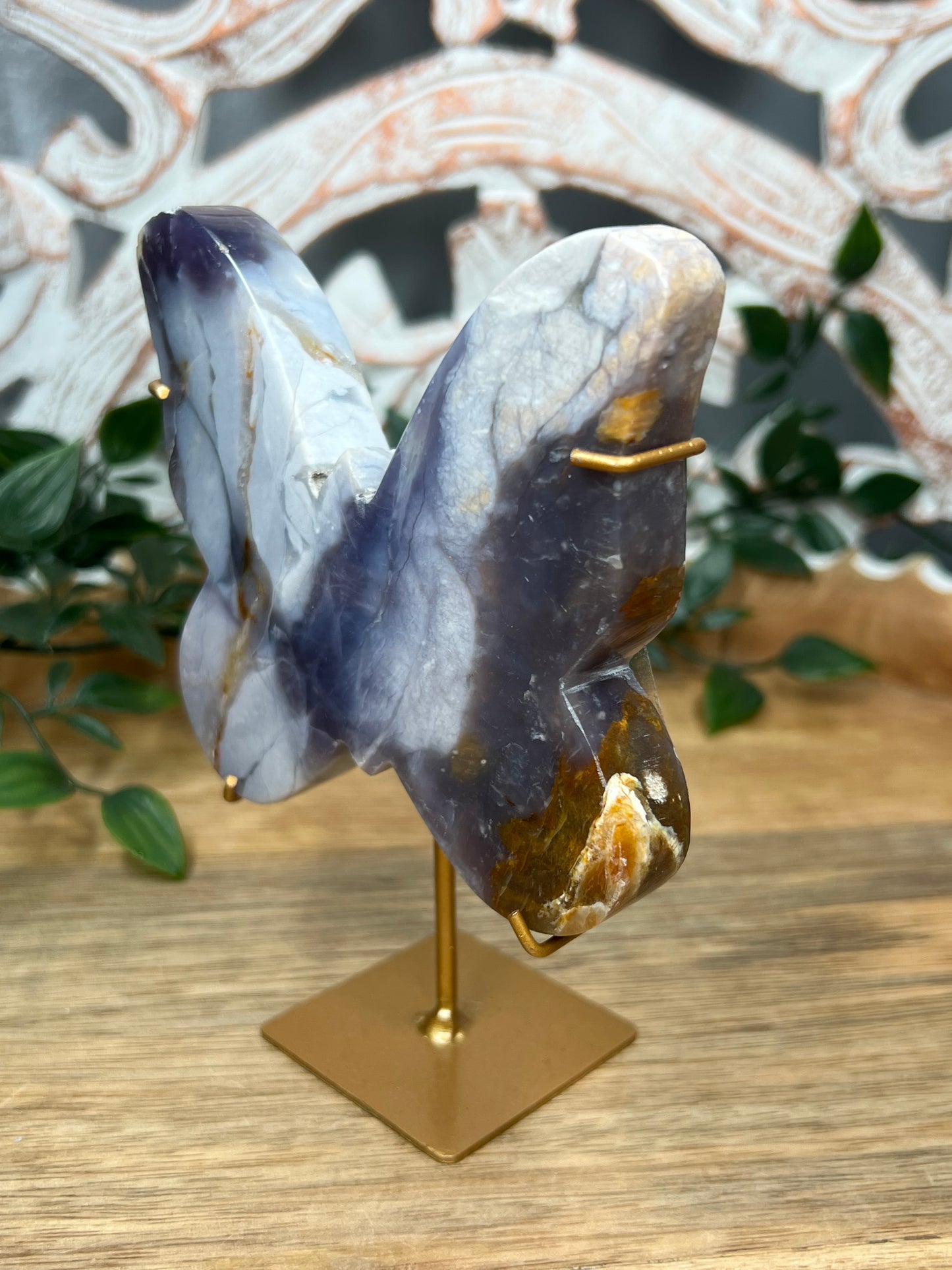 Purple Chalcedony Butterfly