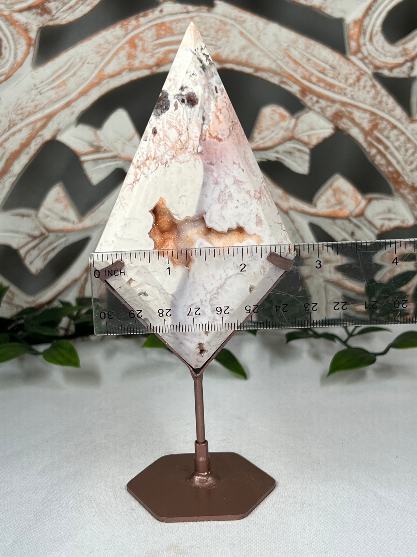 Pink Carnelian Diamond