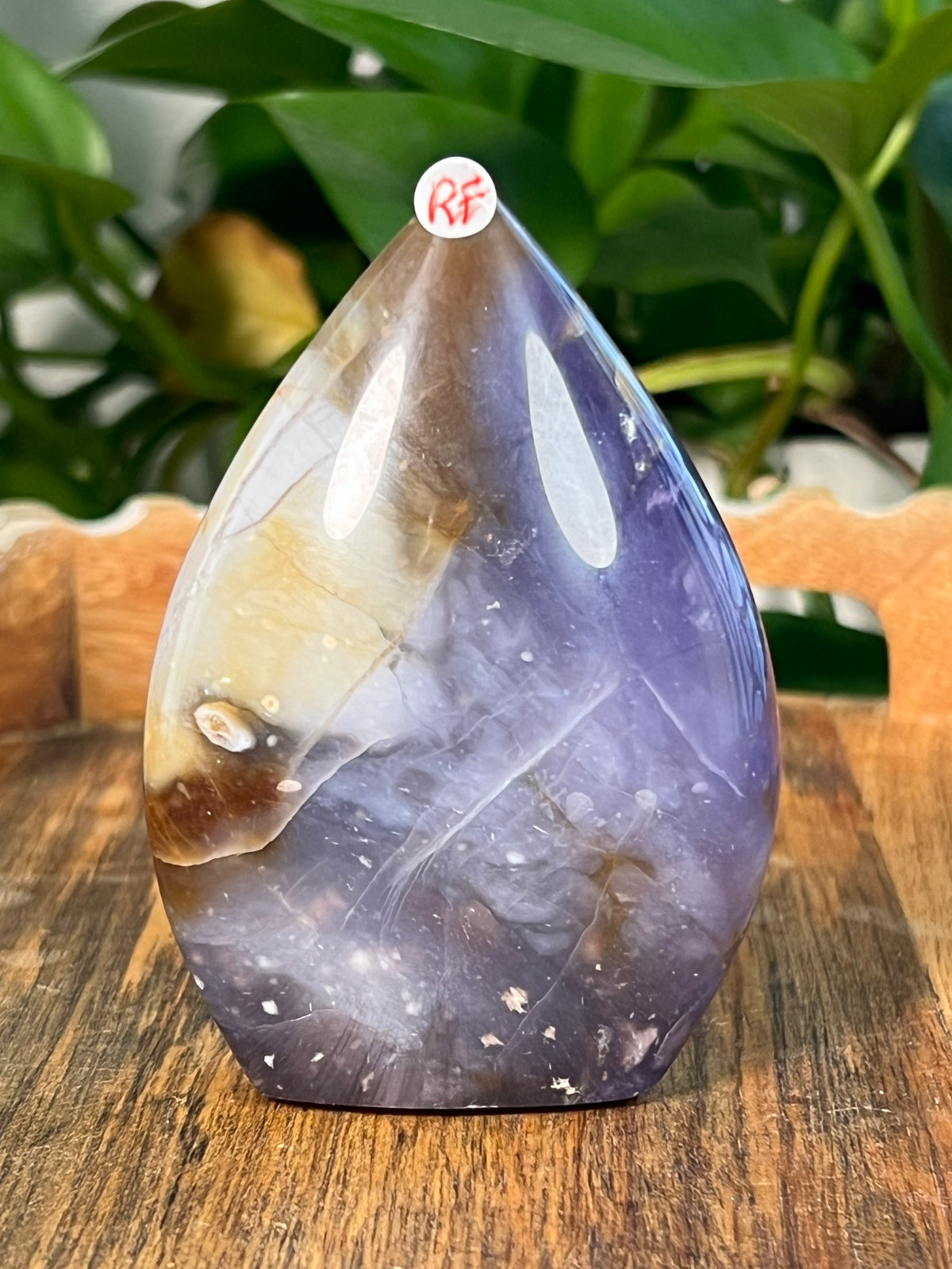 Purple Chalcedony Flames
