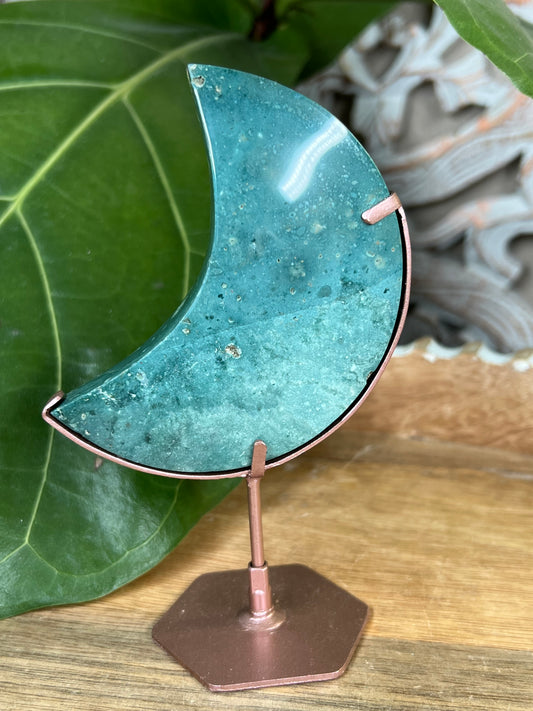 Blue Green Jasper Moon