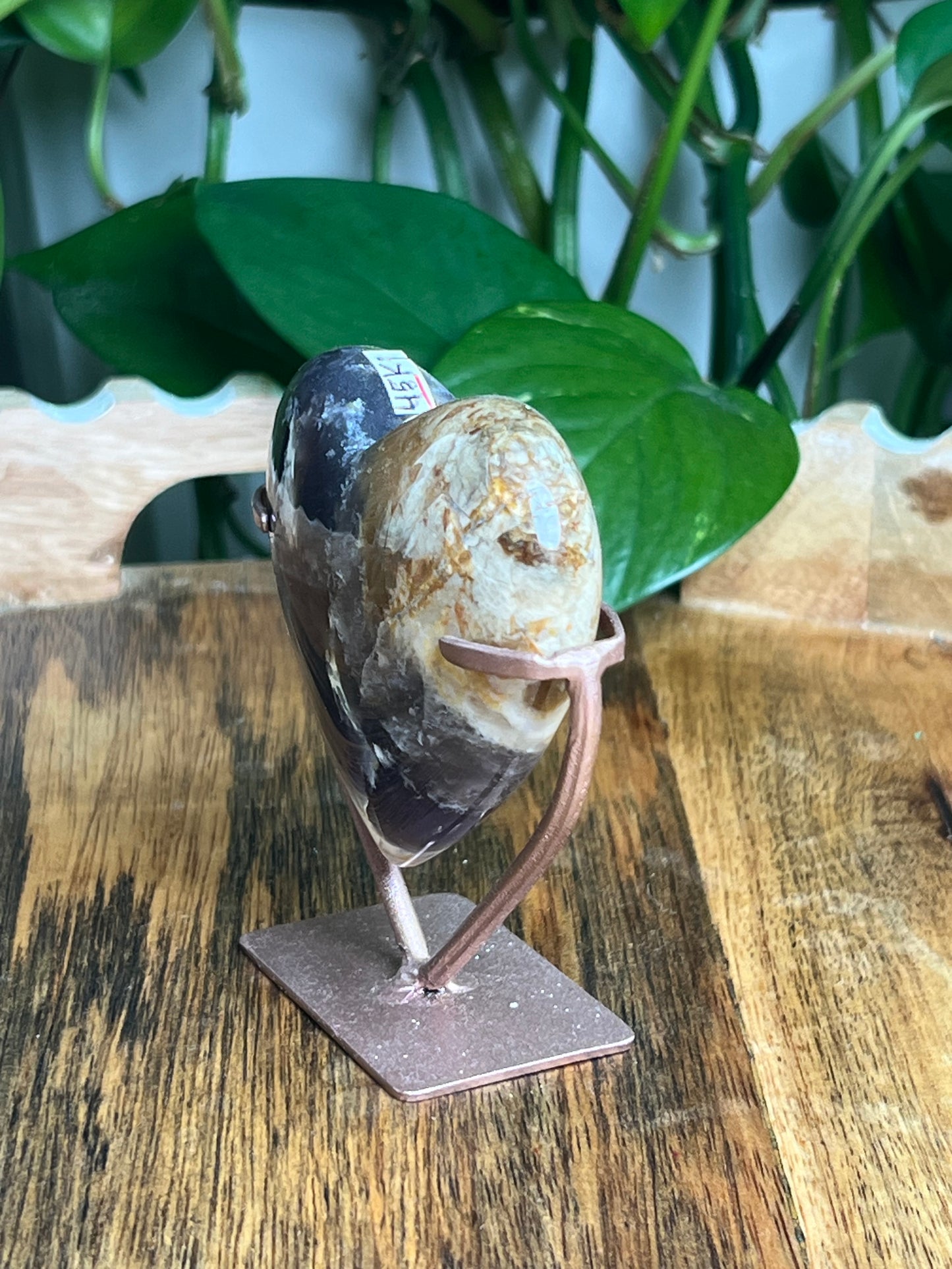 Purple Chalcedony Heart: Ki
