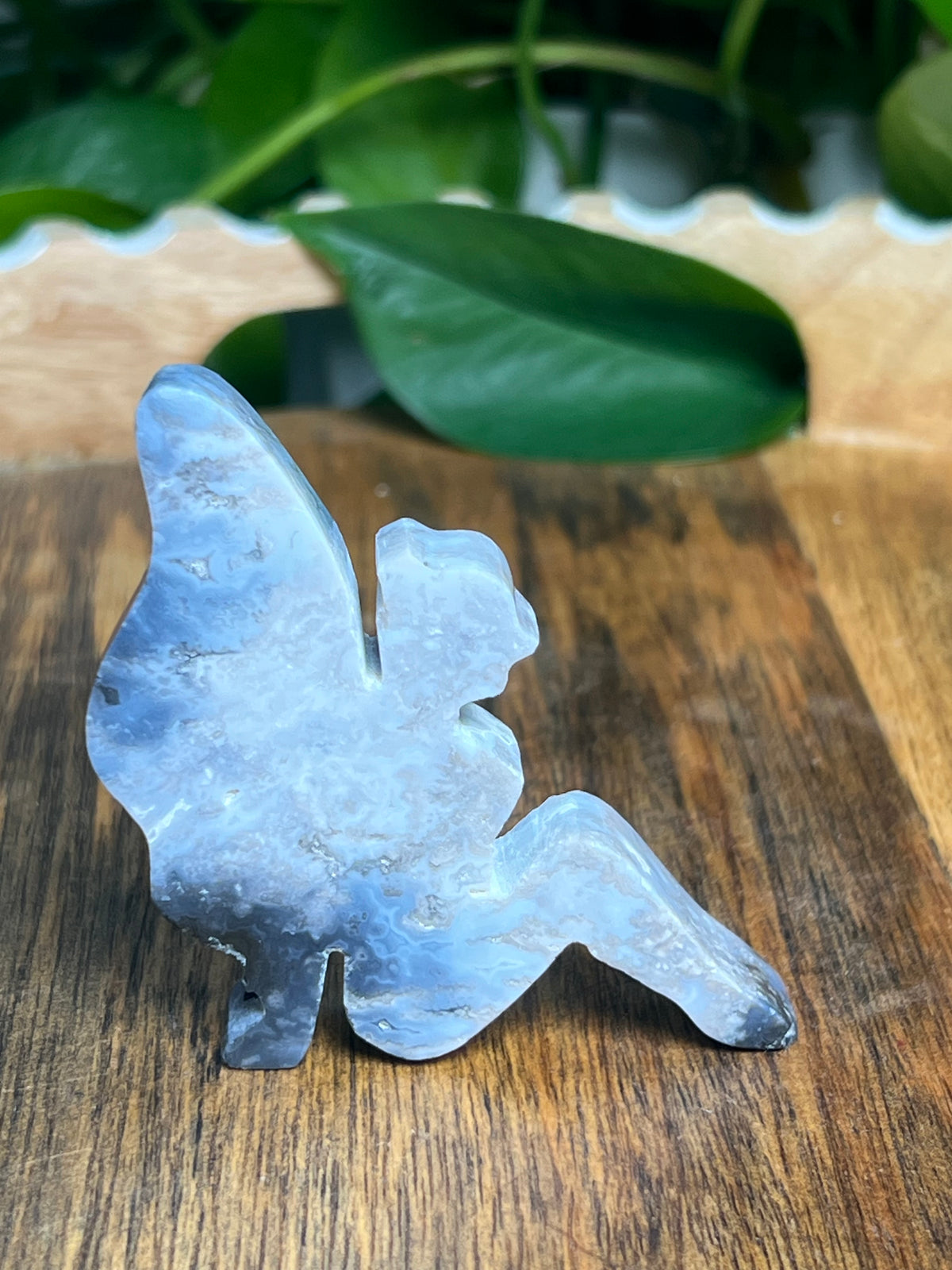 Blue Plume Agate Pixie Fairy: PG