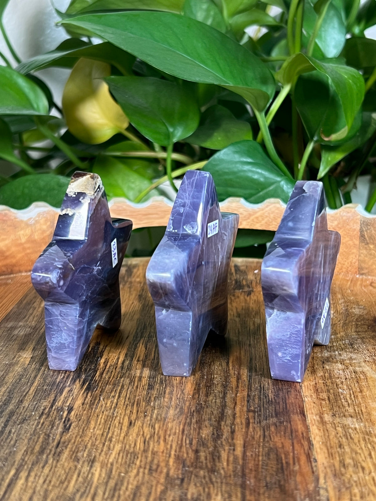 Purple Chalcedony Self Standing Stars