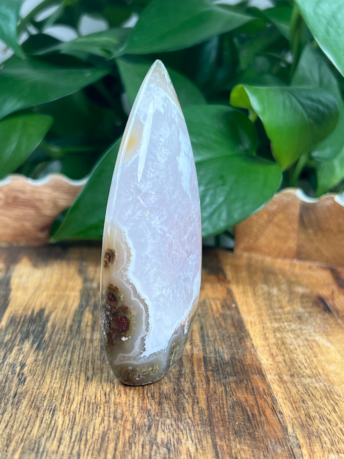 Scenic Moss Agate Flame: BZ