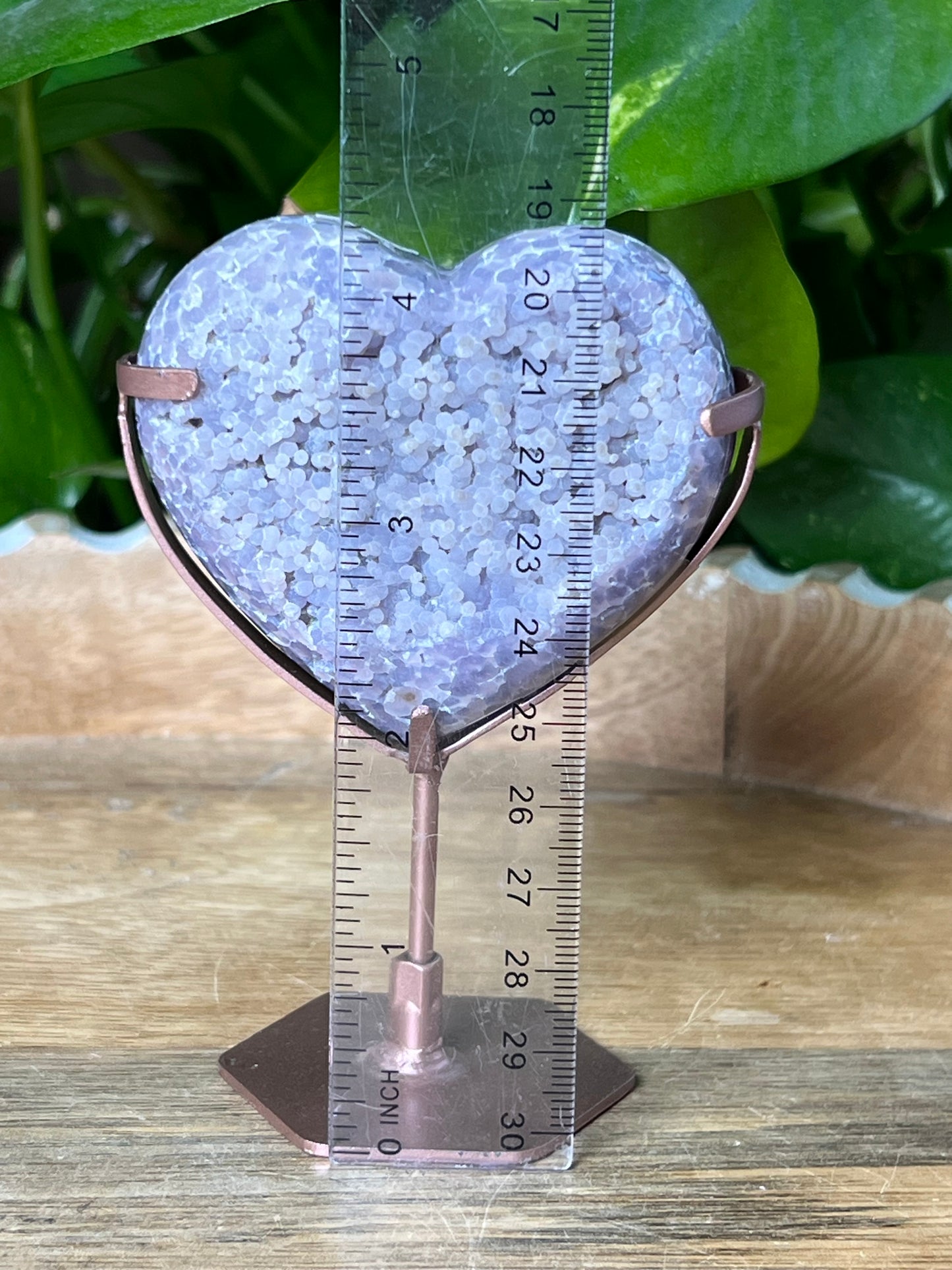 Grape Agate Heart