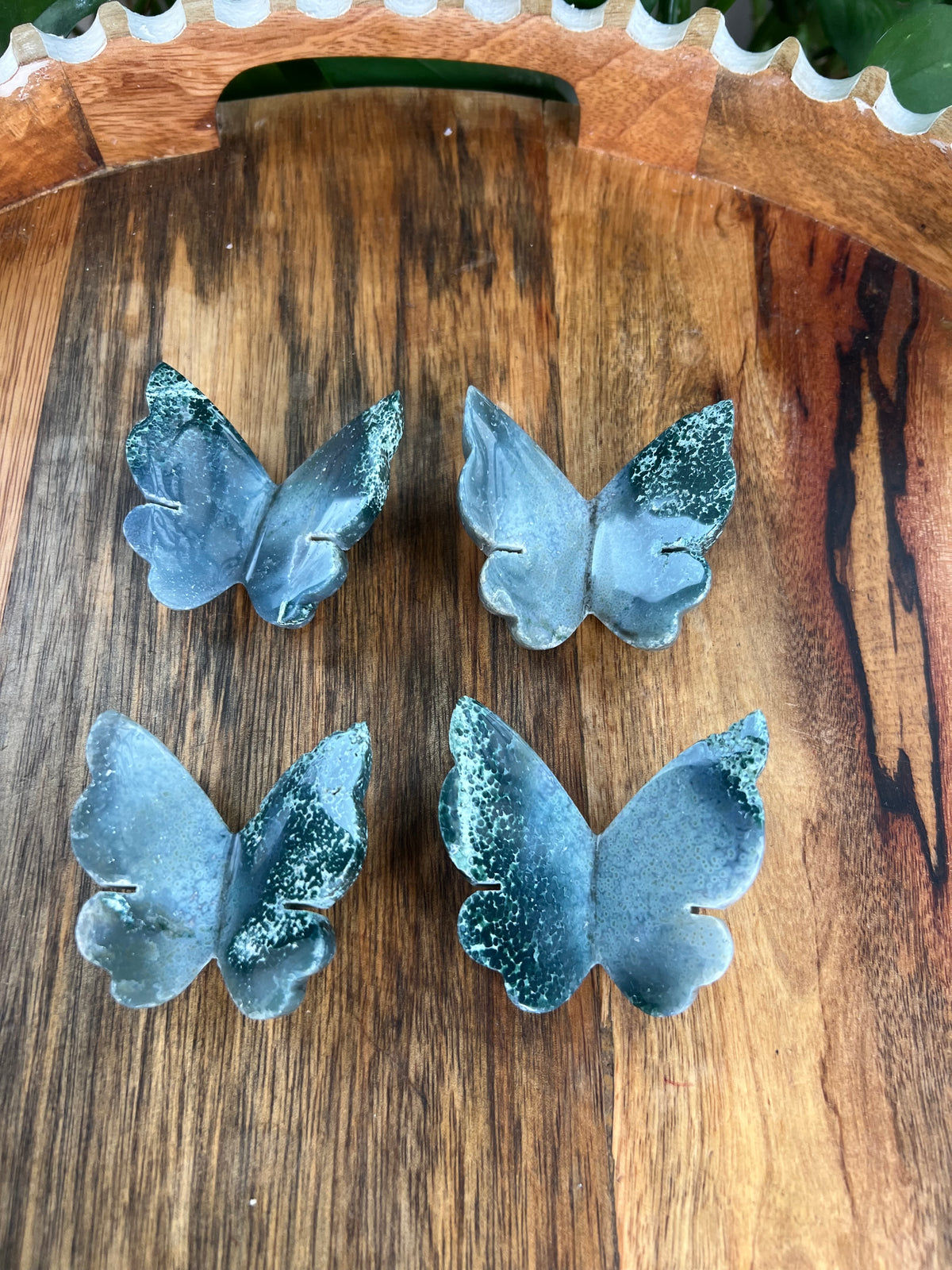 Grape Agate 3D Butterflies