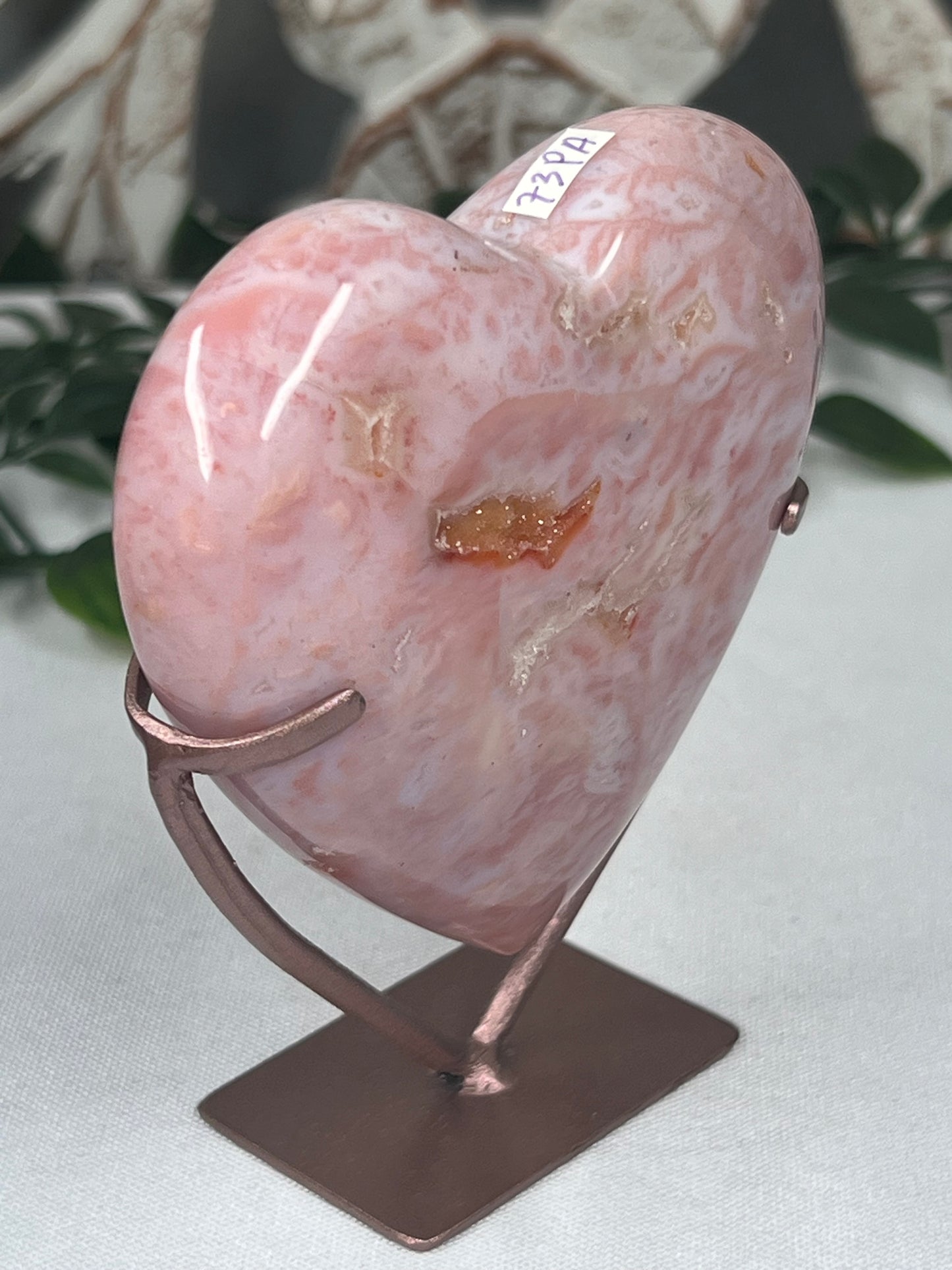 Pink Carnelian Heart