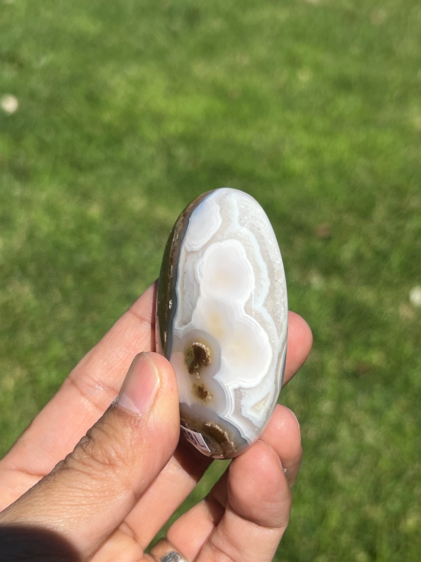 Scenic Moss Agate Palmstone BL