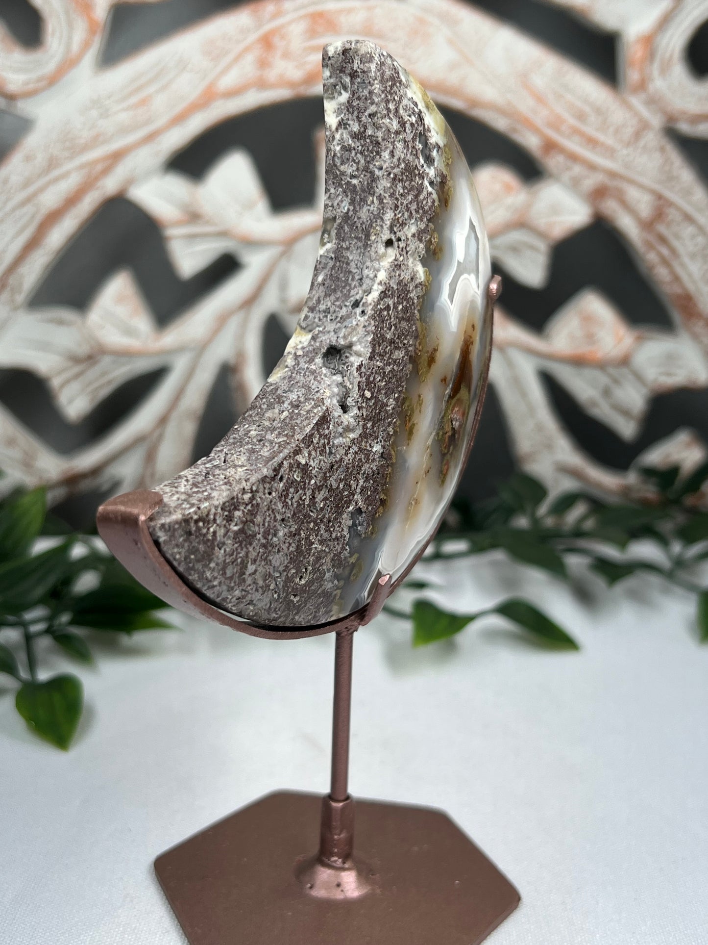 Scenic Moss Agate Moon