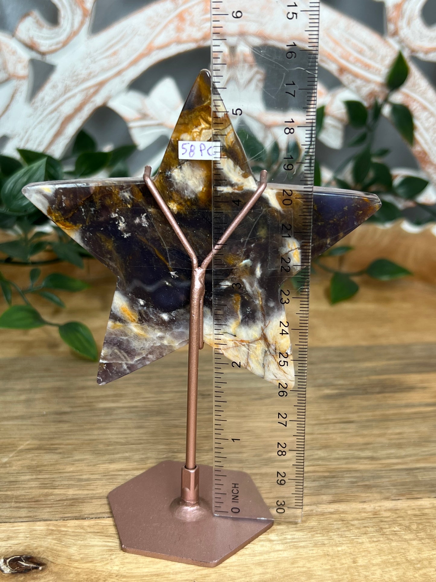 Purple Chalcedony Star