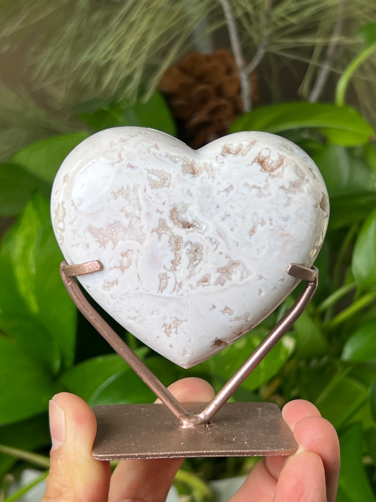 Pink Carnelian Heart
