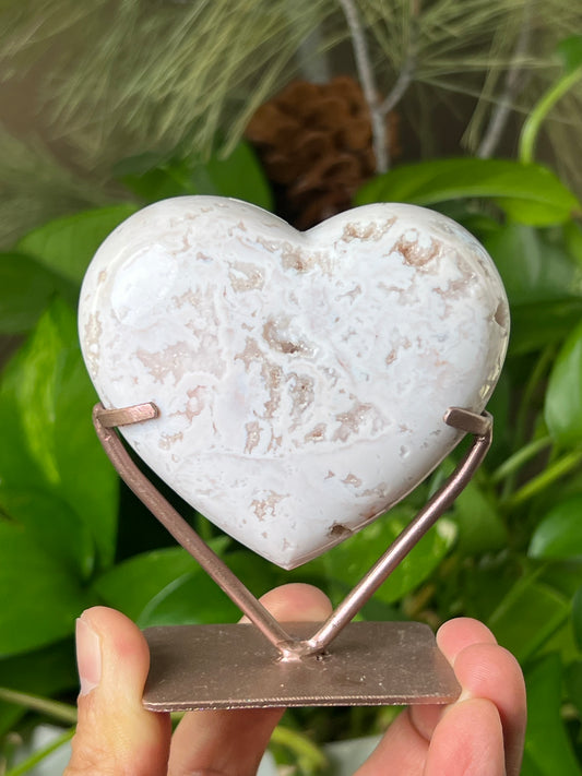 Pink Carnelian Heart