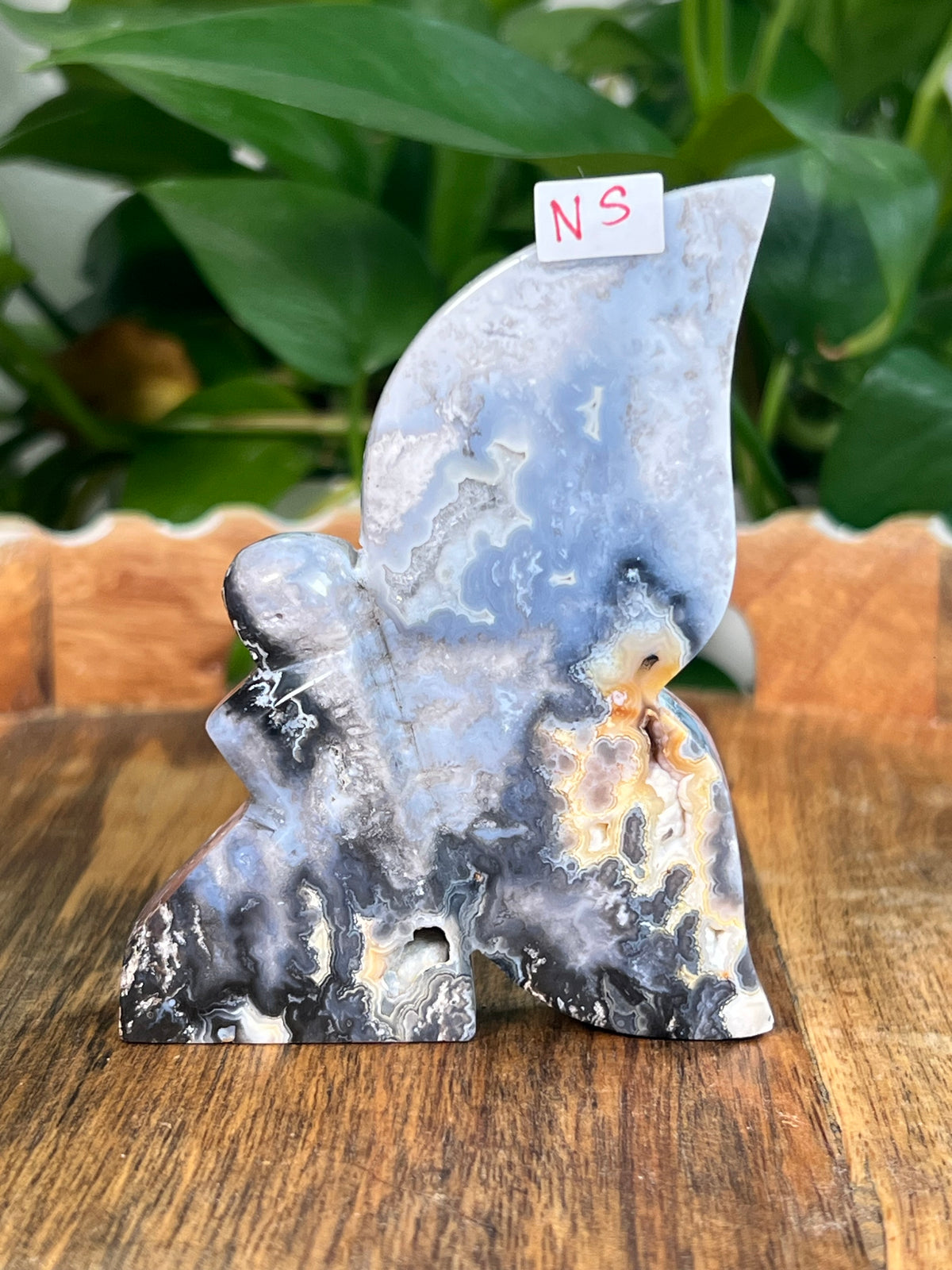 Blue Plume Agate Fairies