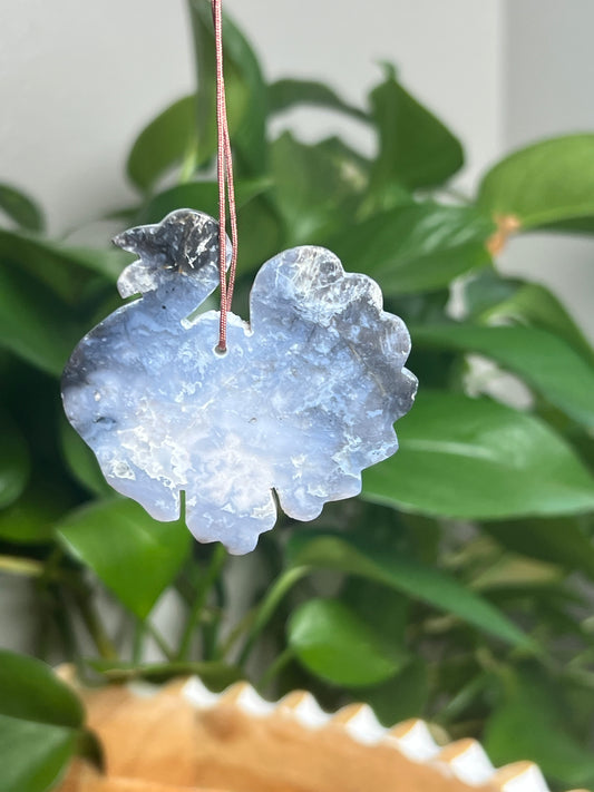 Blue Plume Agate Ornament Turkey: AG