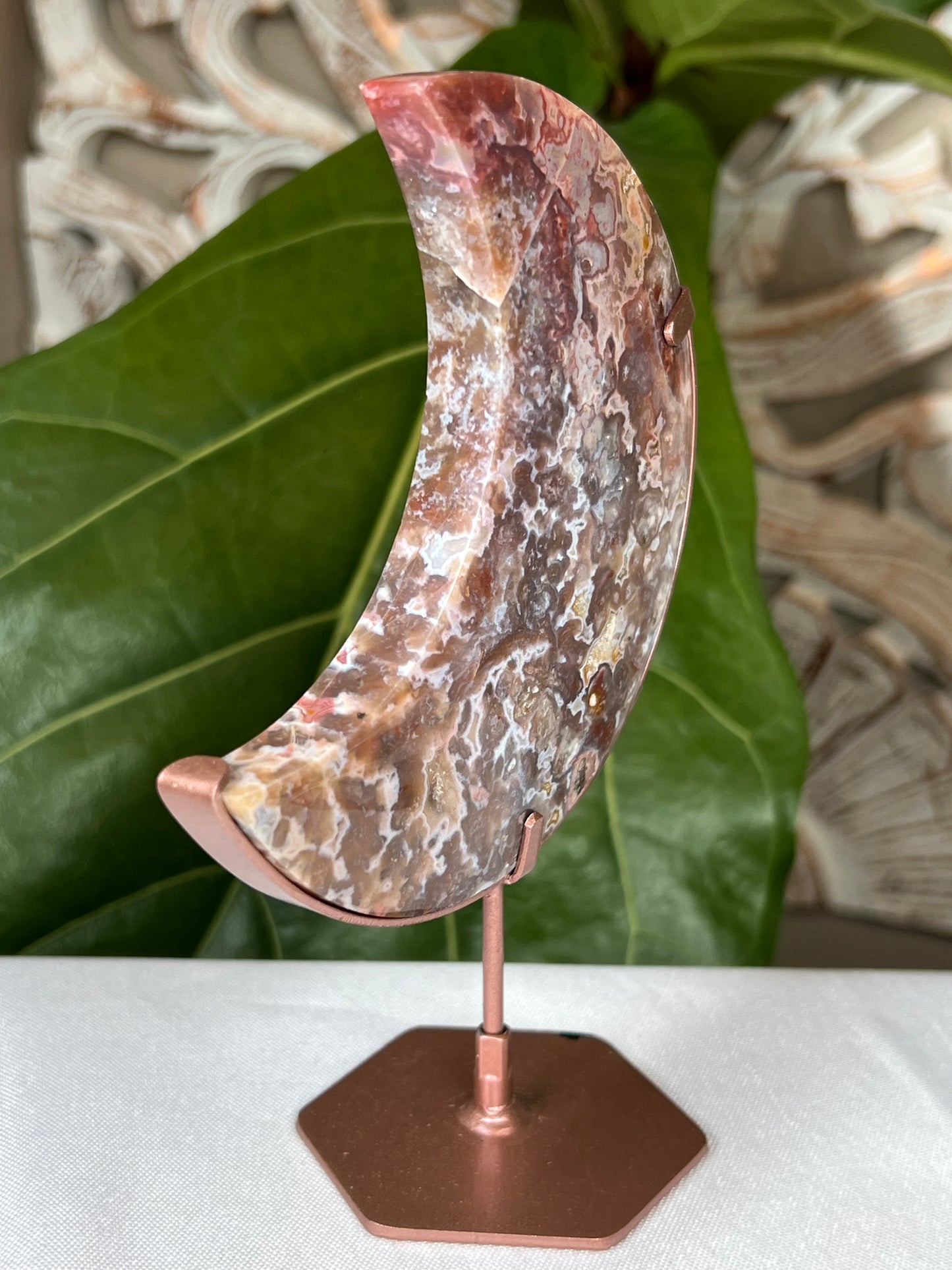 Sumatra Plume Agate Moon