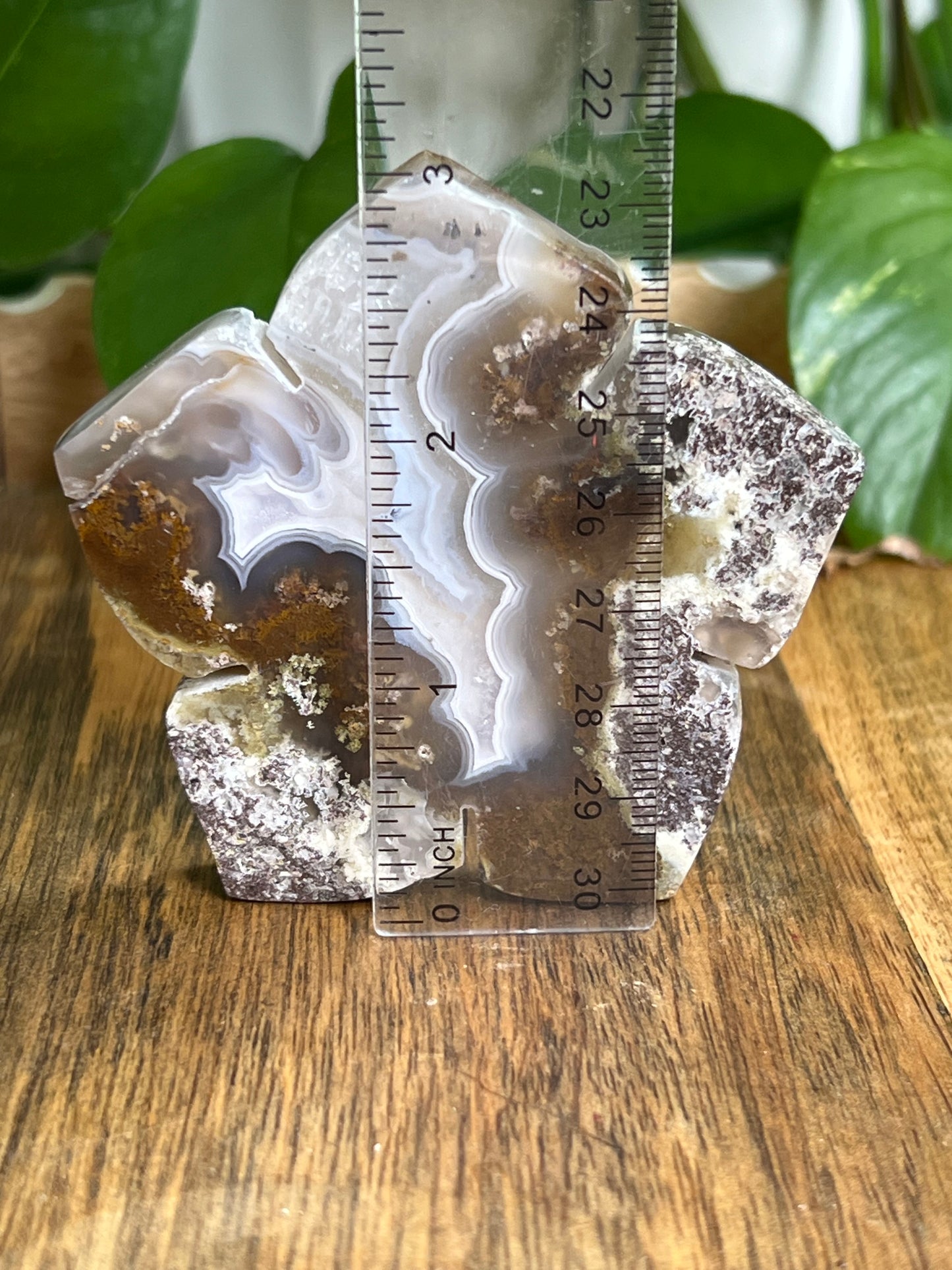 Scenic Moss Agate Flower KA