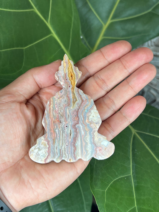 Crazy Lace Agate Buddha