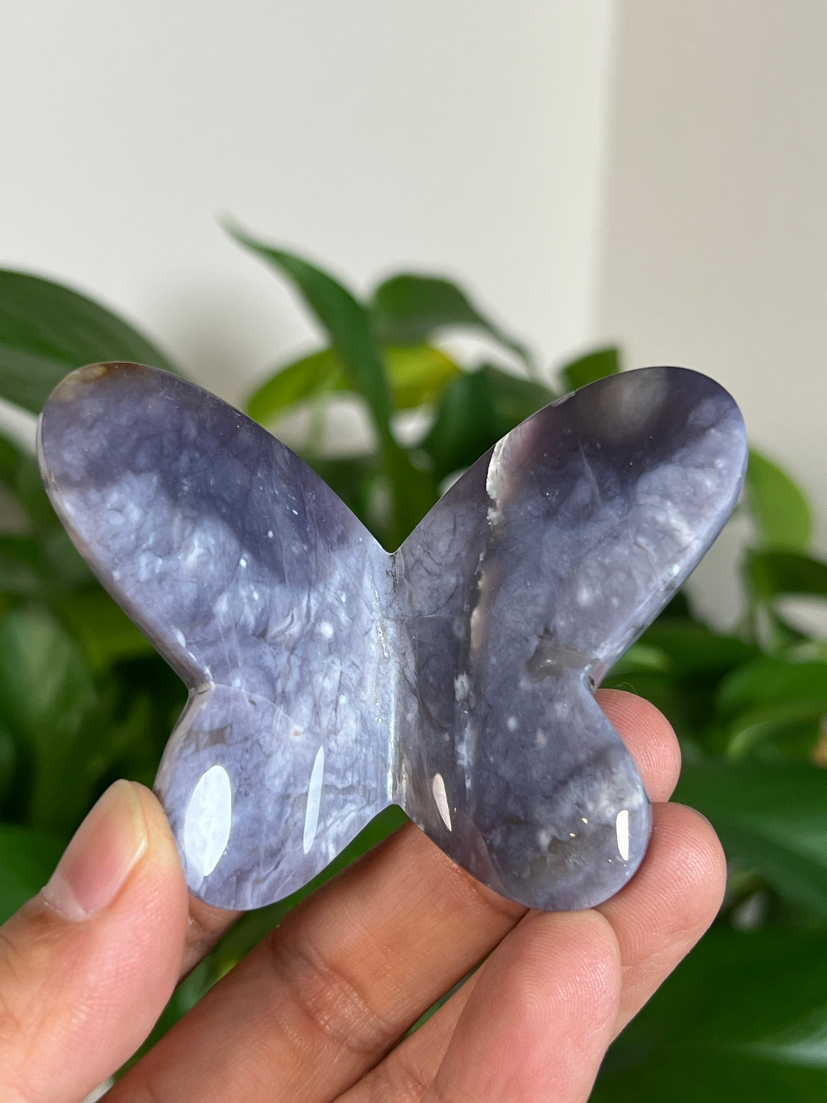 Purple Chalcedony 3D Butterflies