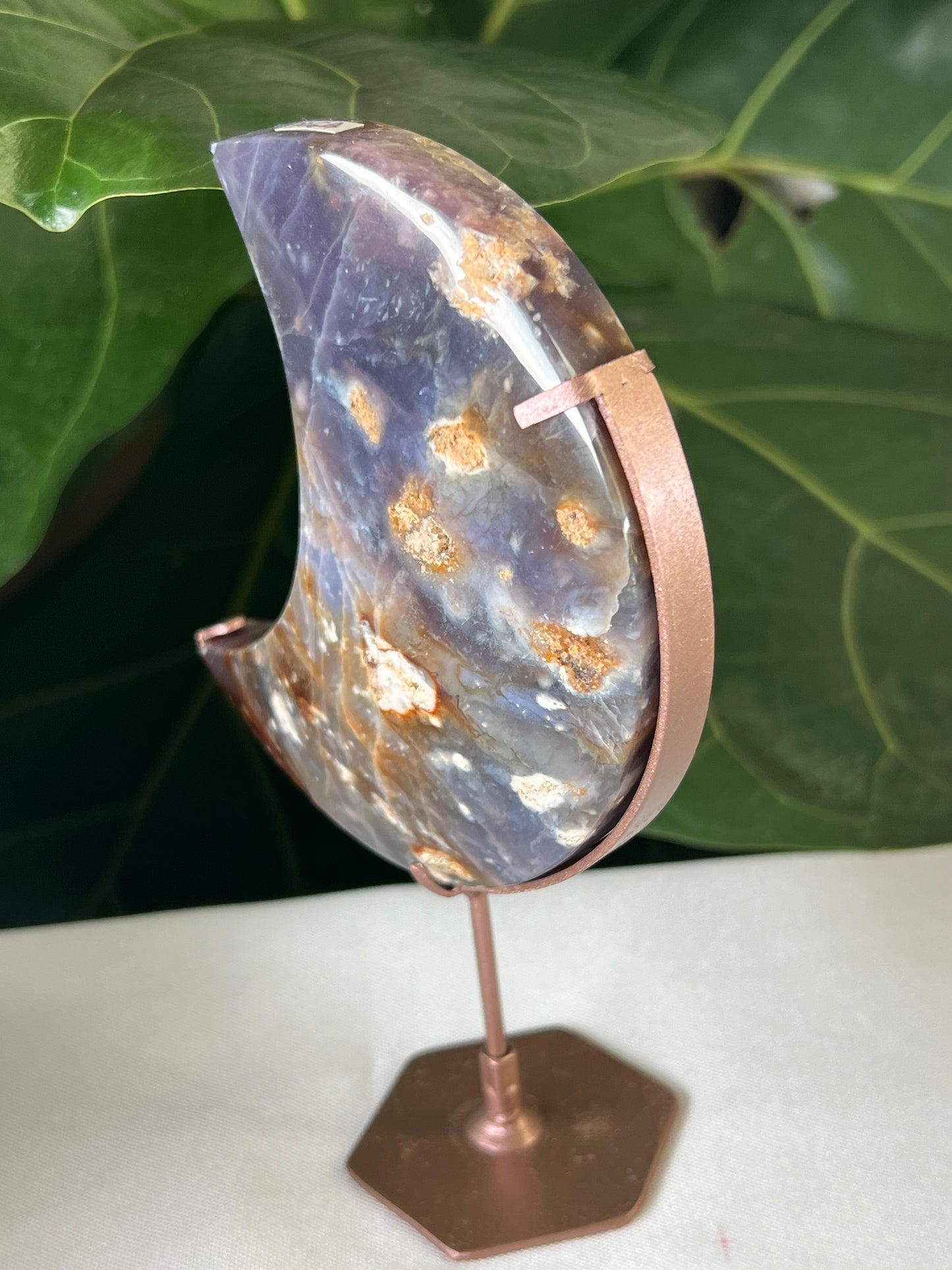 Purple Chalcedony Moon