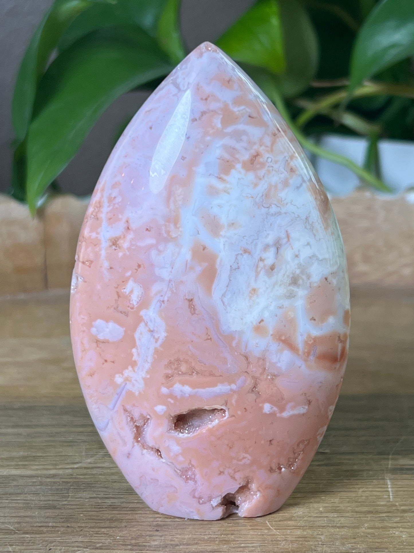 Pink Carnelian Flame