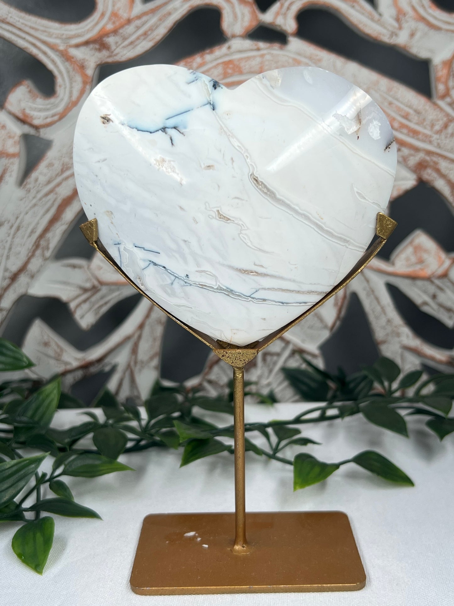 Dendritic Agate Heart