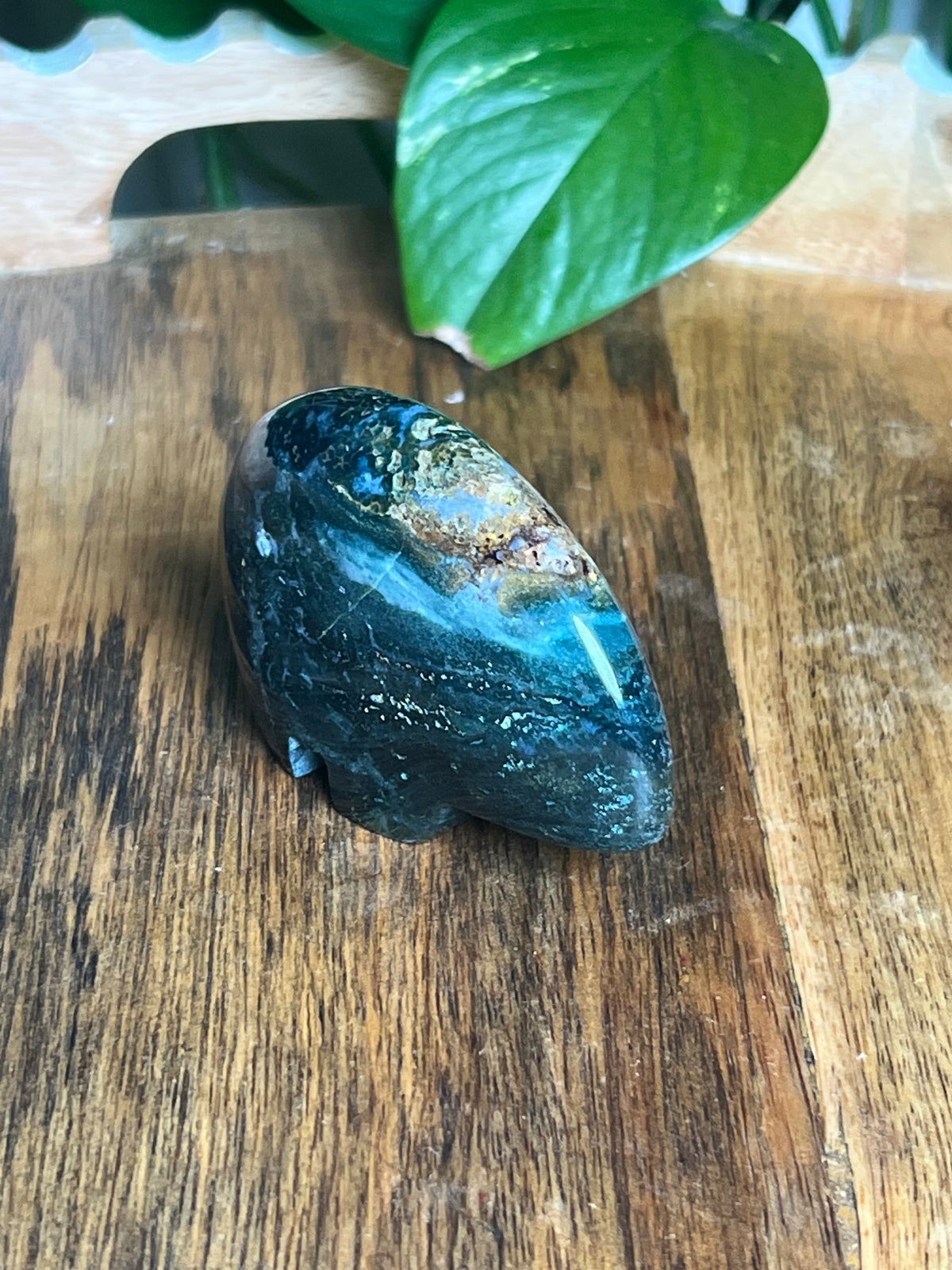 Blue Green Jasper Bear: KC