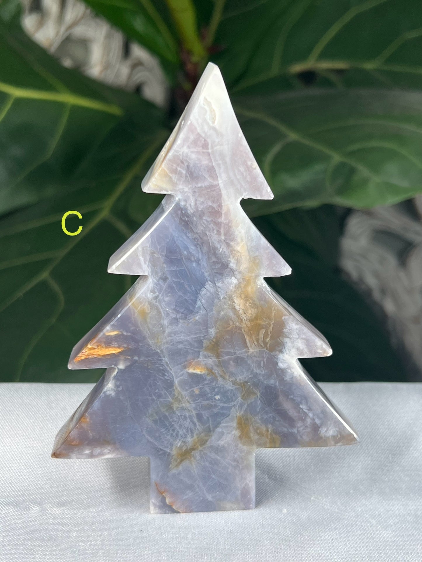 Purple Chalcedony Christmas Tree
