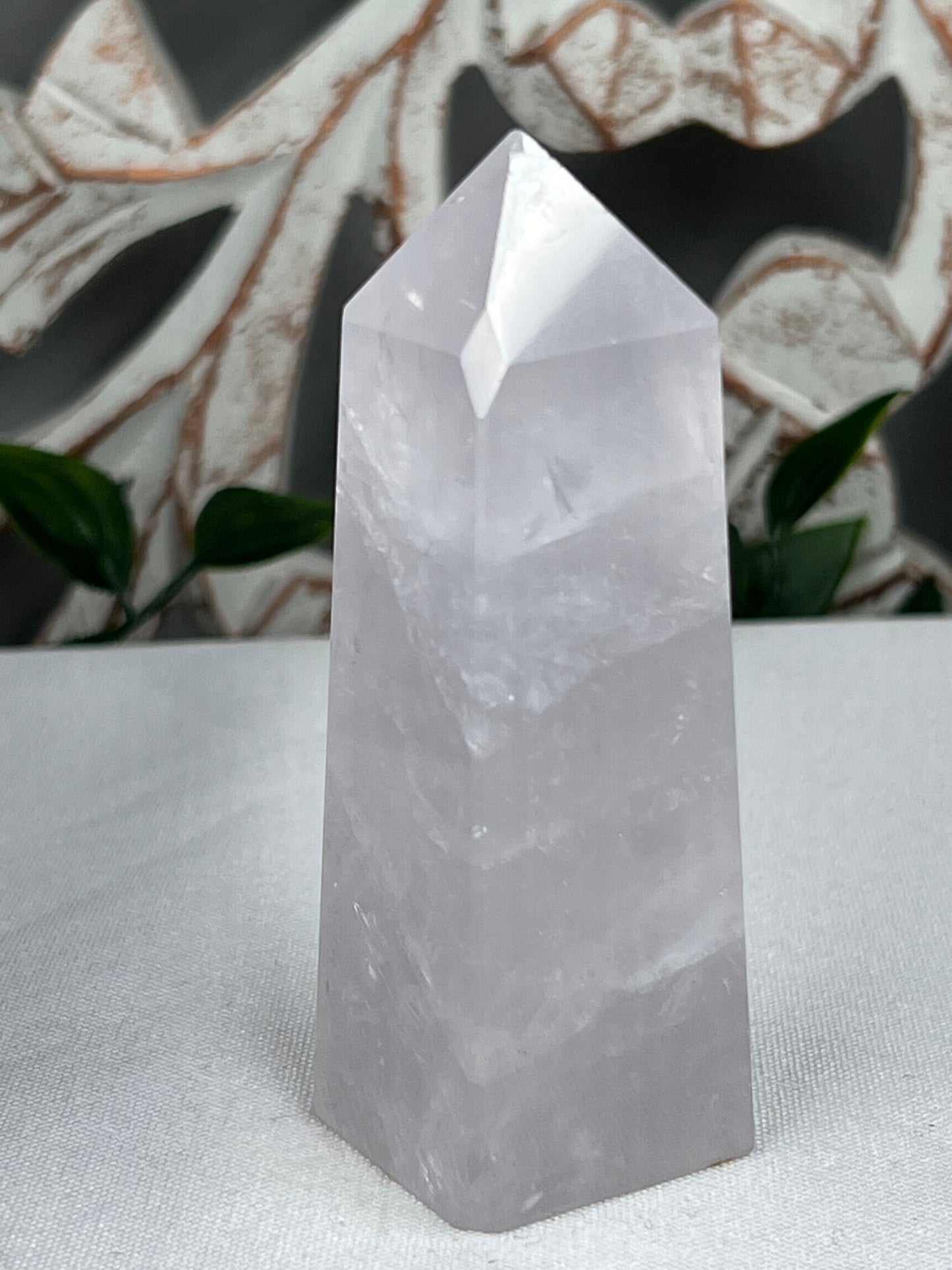 Lavender Rose Quartz Tower