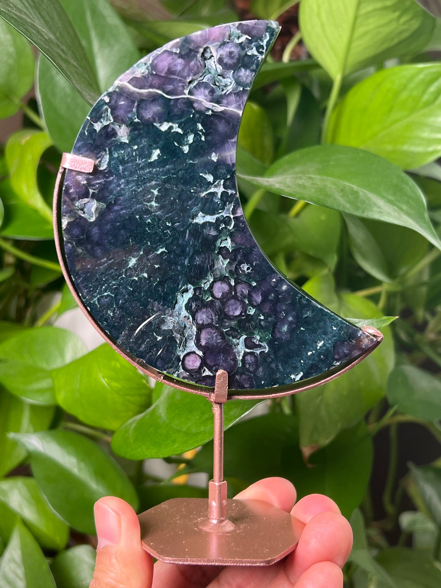 Grape Agate Moon