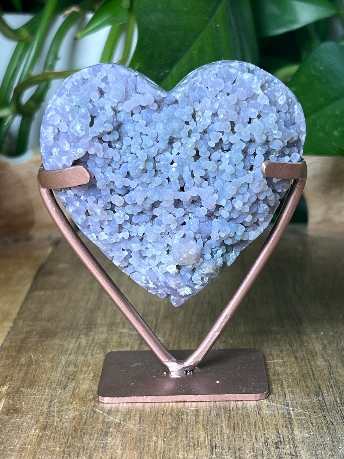 Grape Agate Heart
