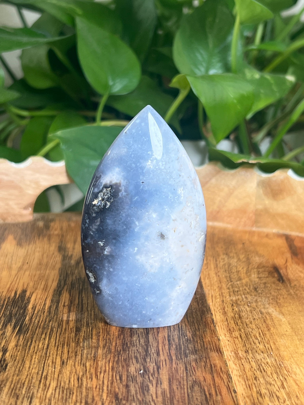 Blue Plume Agate Flame: NE