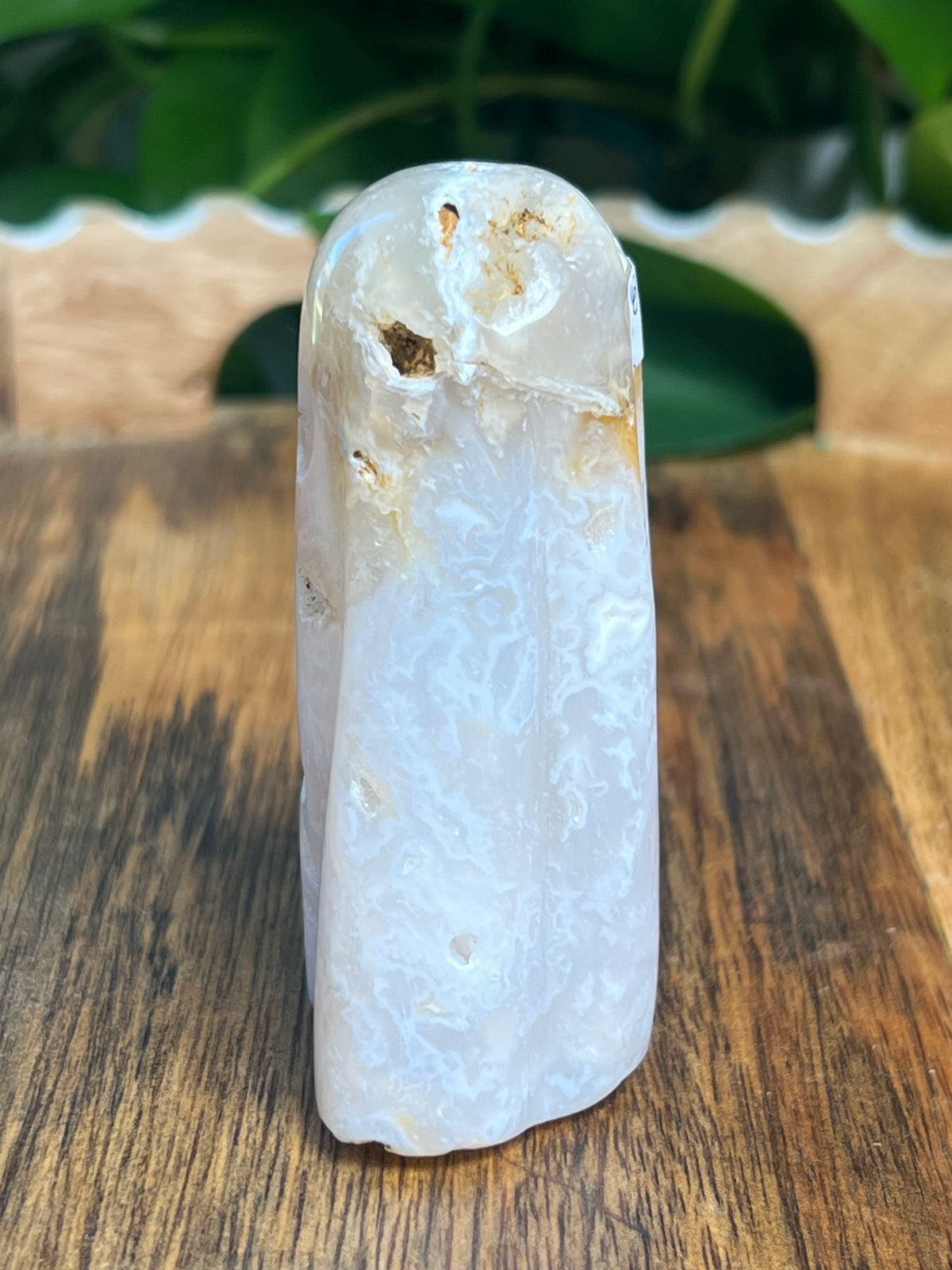 White Plume Agate Ghost: X