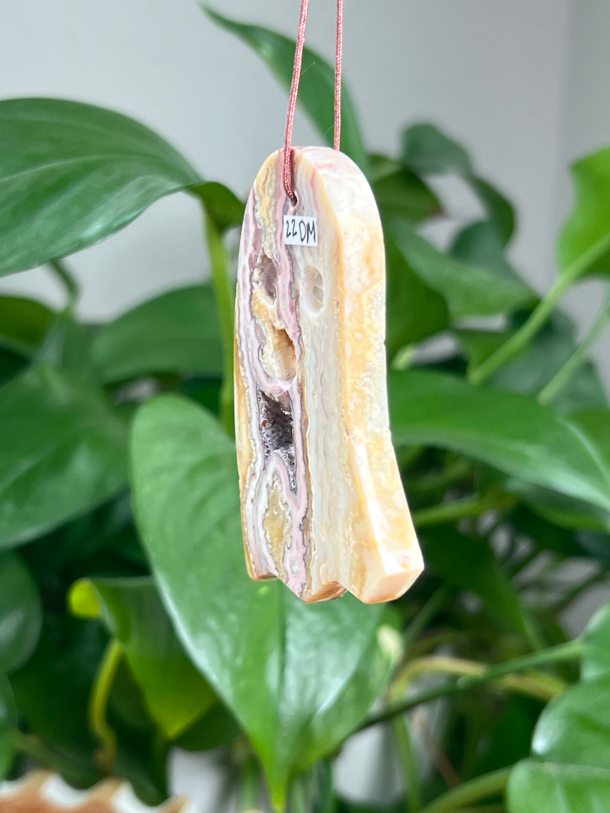Crazy Lace Agate Ornament Ghost: DM